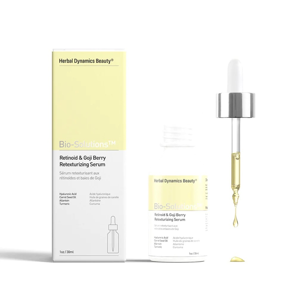 HERBAL DYNAMICS BEAUTY BIO-SOLUTIONS RETINOID & GOJI BERRY RETEXTURIZING SERUM